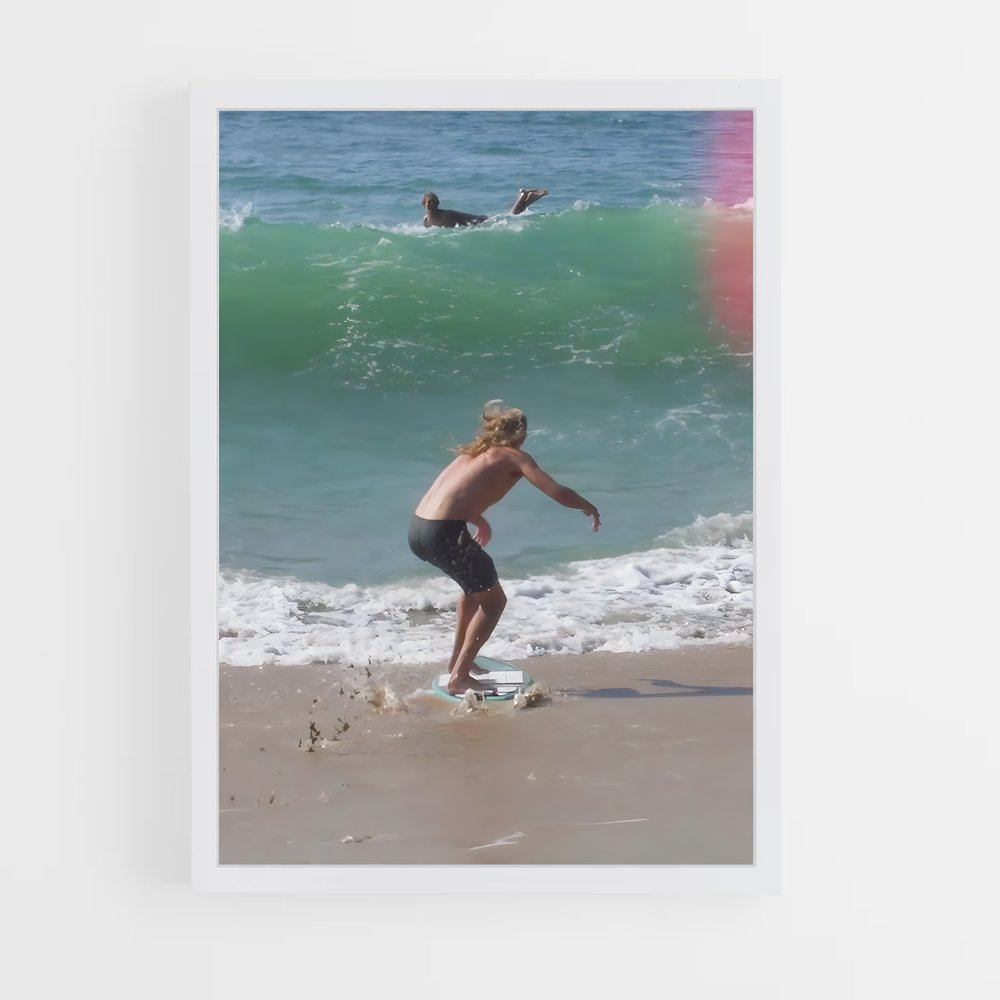 Poster Surfing Vibes – affiche Skimboard (vue 3)
